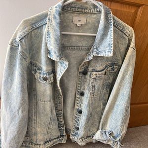 White washed denim jacket